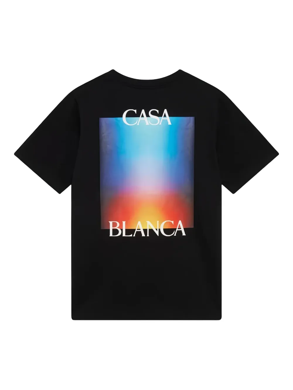 Casablanca Gradient Logo T-shirt In Black