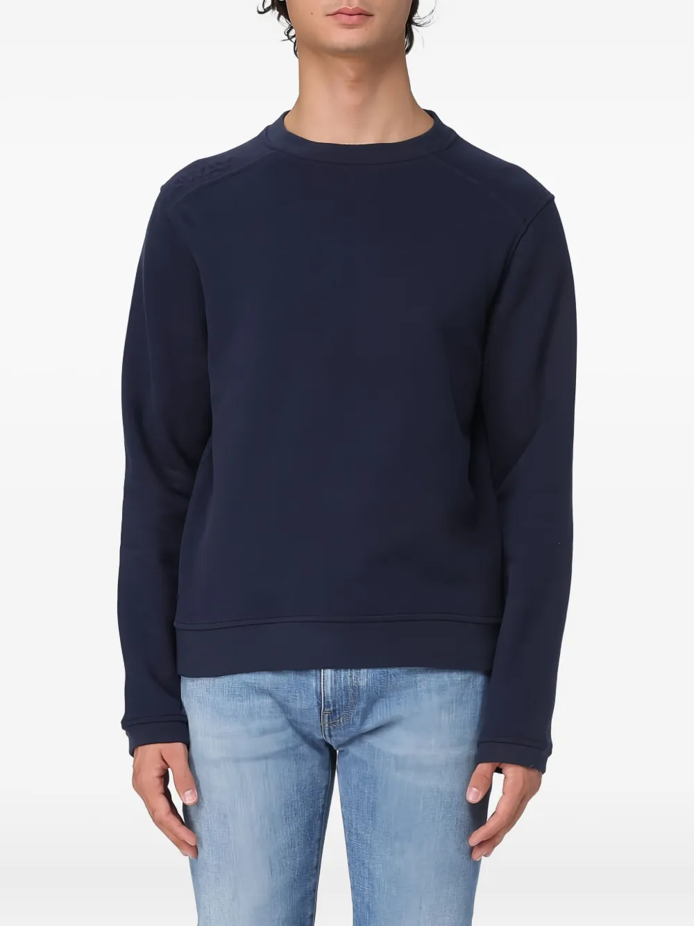 K-way Perruel Logo-embossed Sweatshirt In Blue