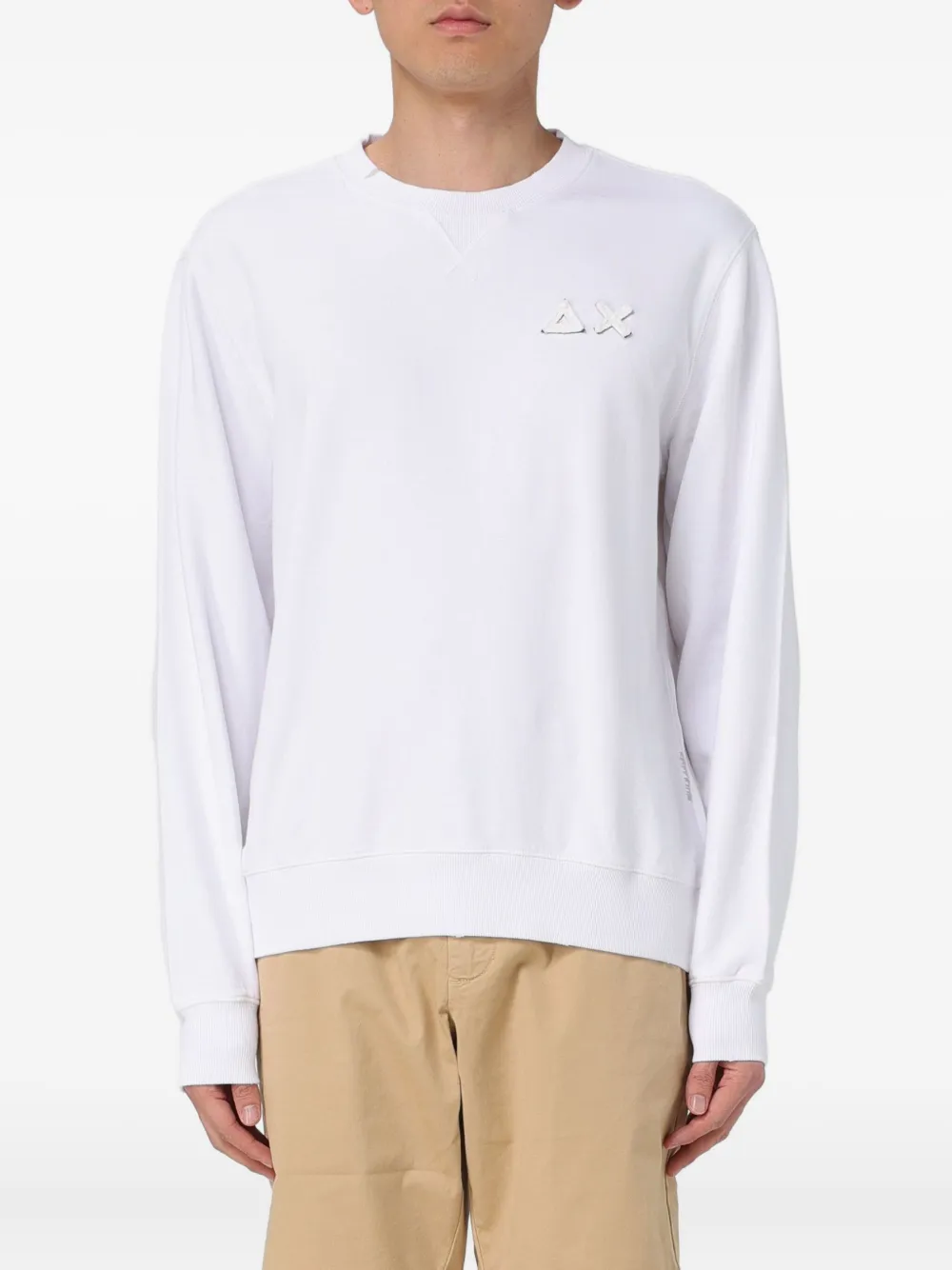 Sun 68 Long-sleeve T-shirt In White