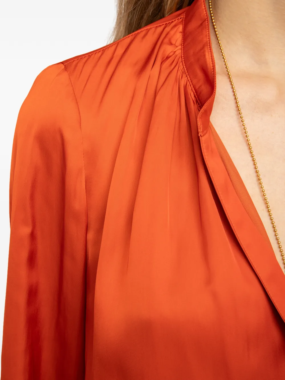 Zadig&Voltaire Tink satijnen blouse Oranje