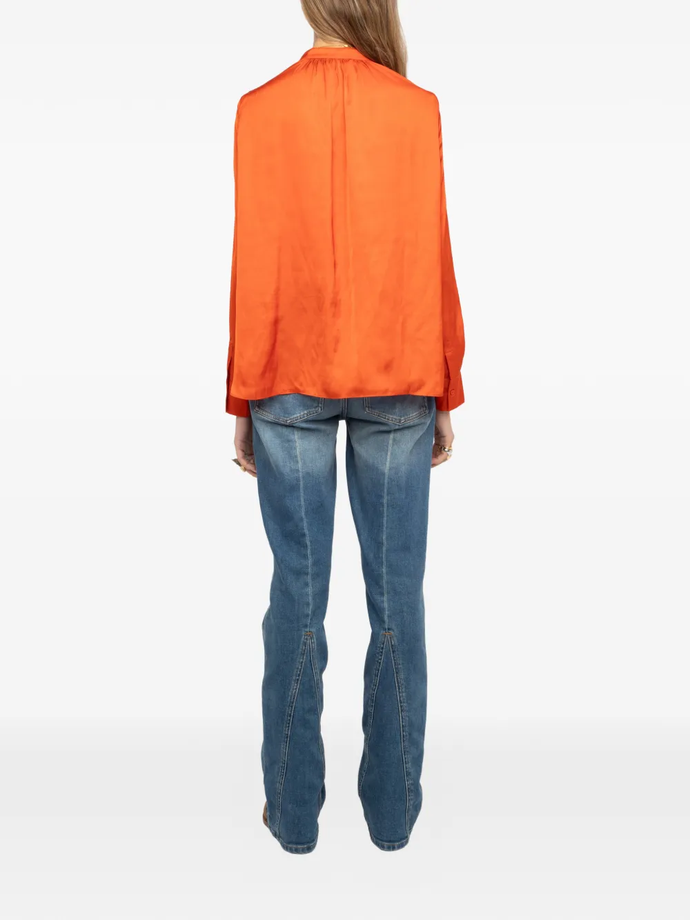 Zadig&Voltaire Tink satijnen blouse Oranje