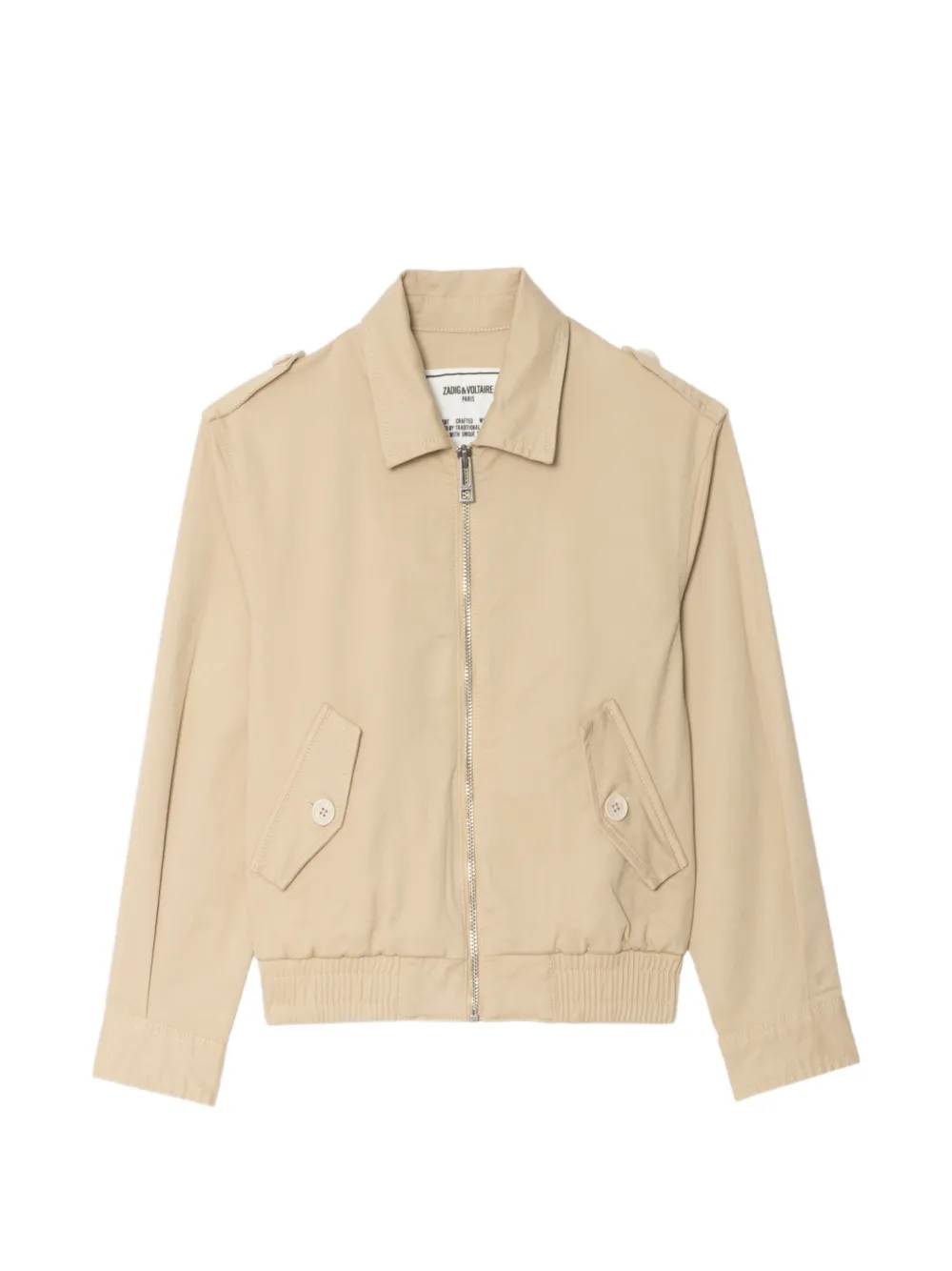 Zadig&Voltaire Giacca Benedicte Palm Trees con zip - Toni neutri