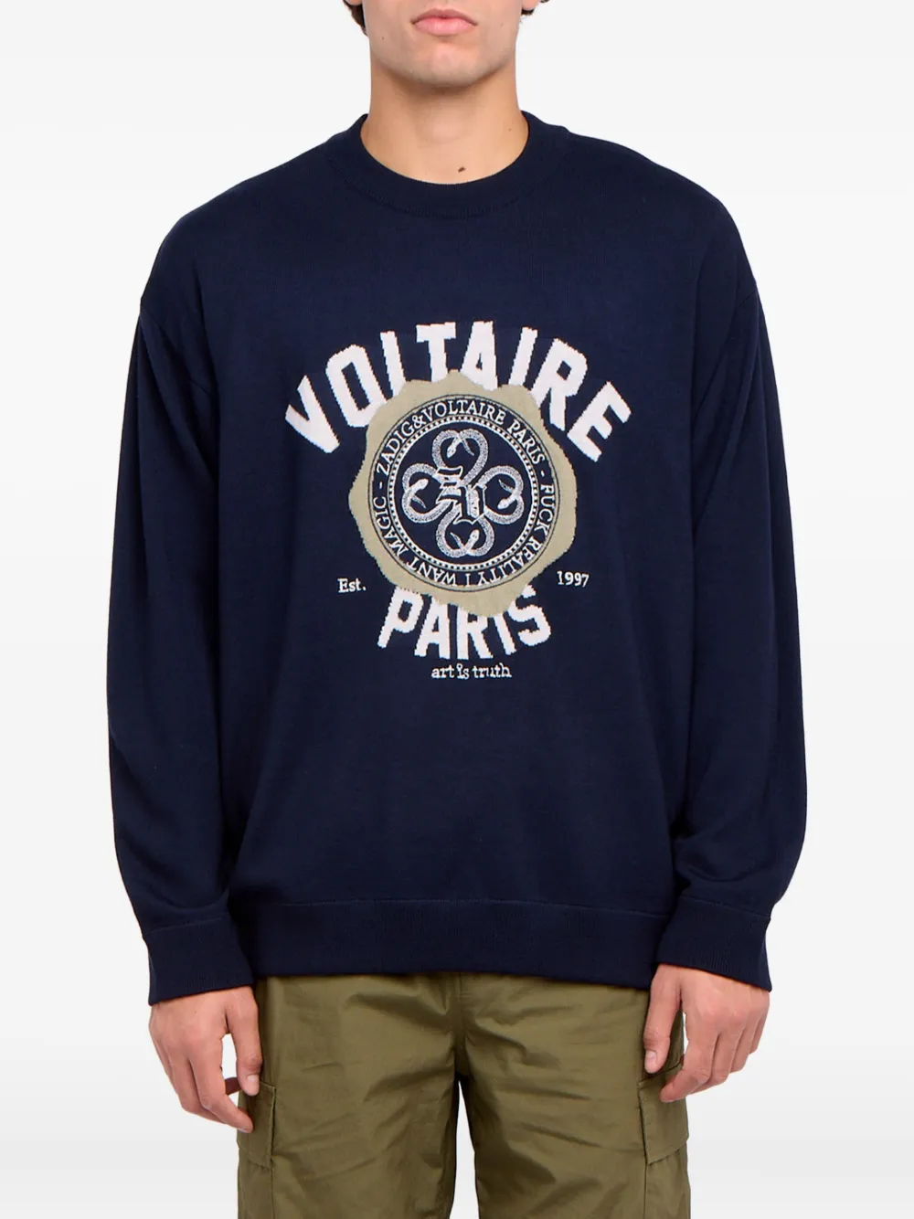 Zadig&Voltaire Swonny wollen trui Blauw