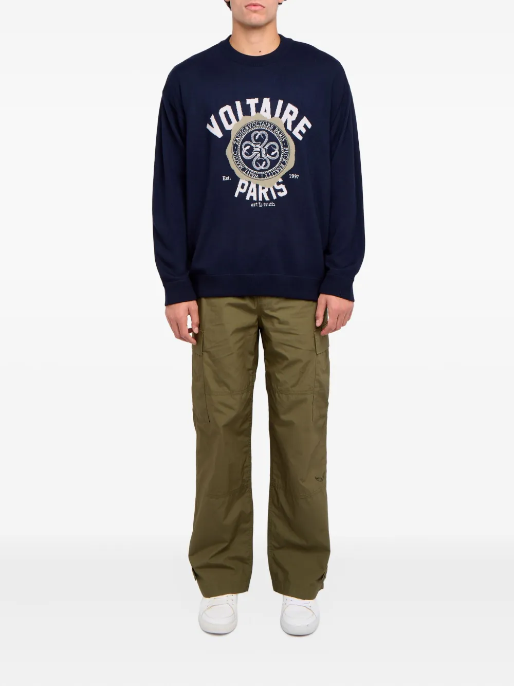 Zadig&Voltaire Blazon trui met grafische print - Blauw