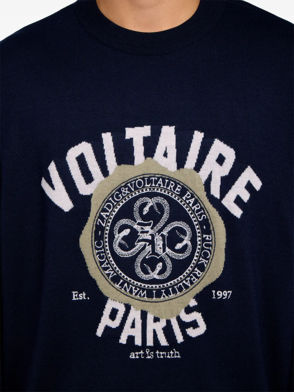 Zadig&Voltaire Swonny wollen trui Blauw