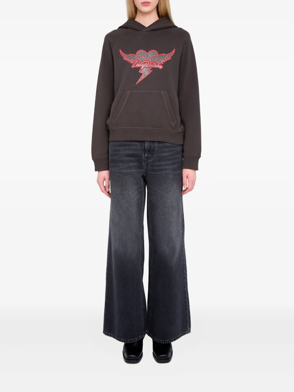 Zadig&Voltaire Georgy heart wings hoodie - Grijs