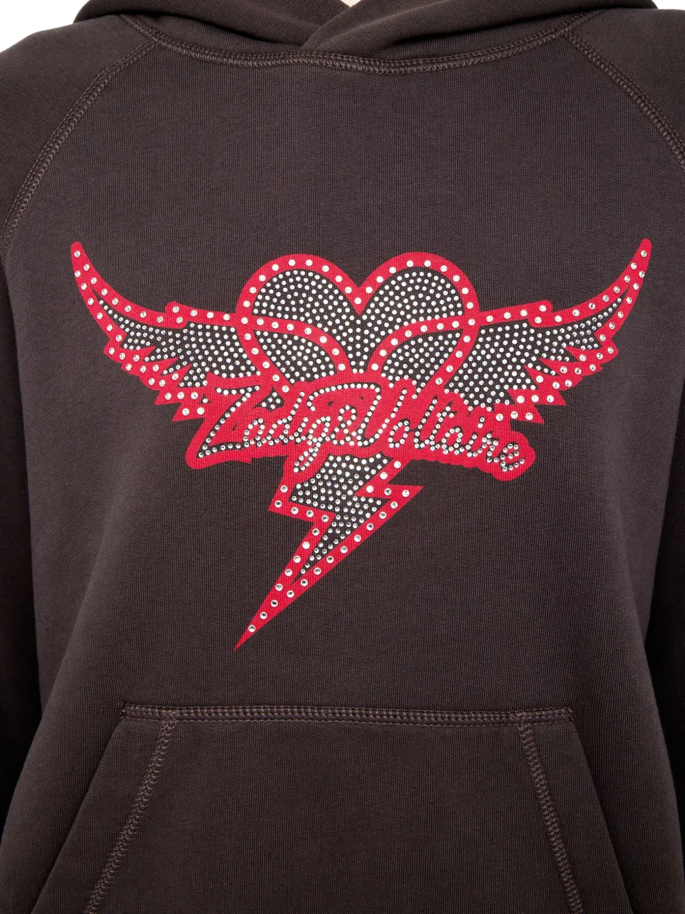 Zadig&Voltaire Georgy Heart Wings hoodie Grijs