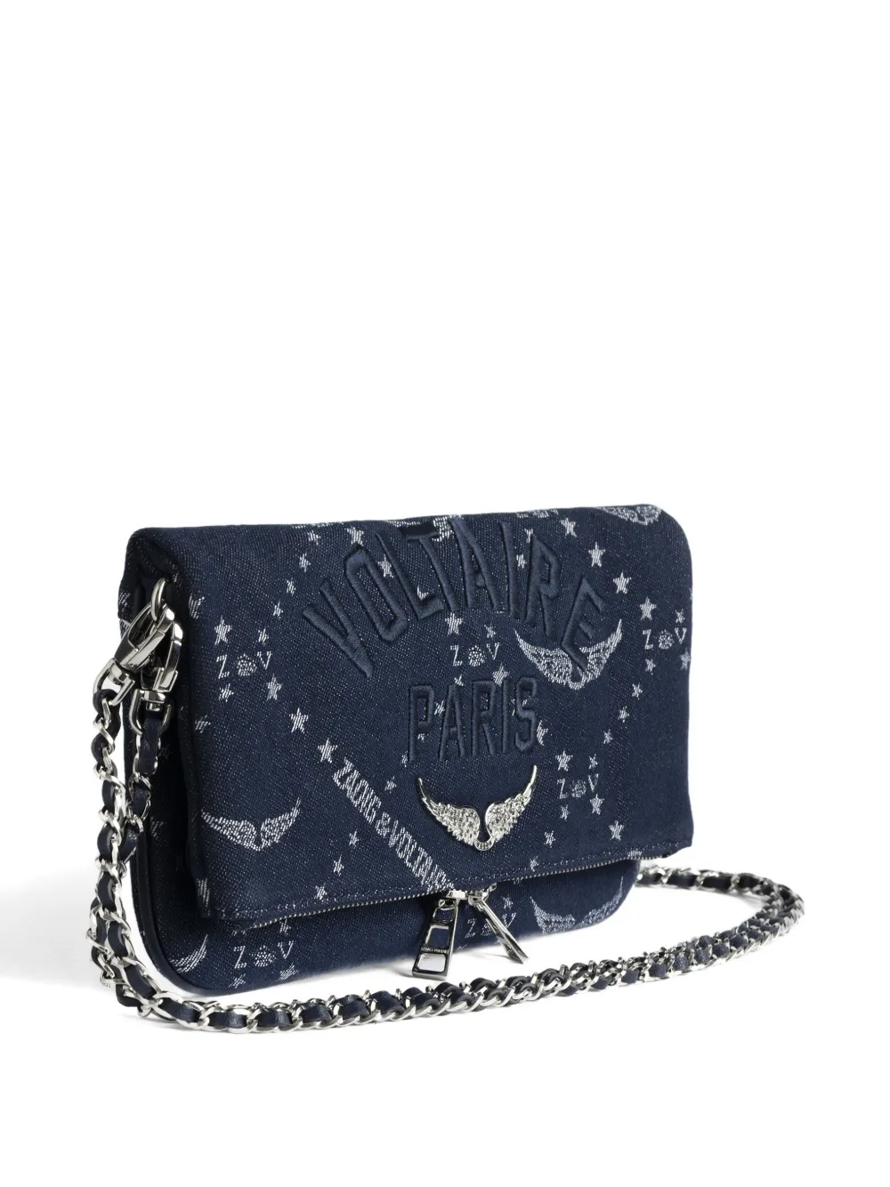 Rock Denim Monogram chain crossbody bag