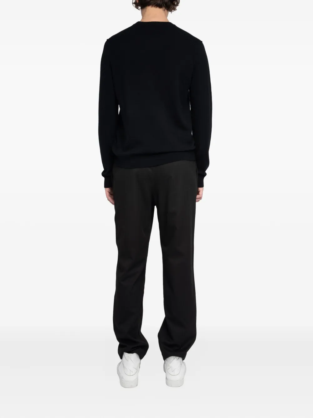 Zadig & Voltaire Kennedy Logo Crew Neck Sweater In Black