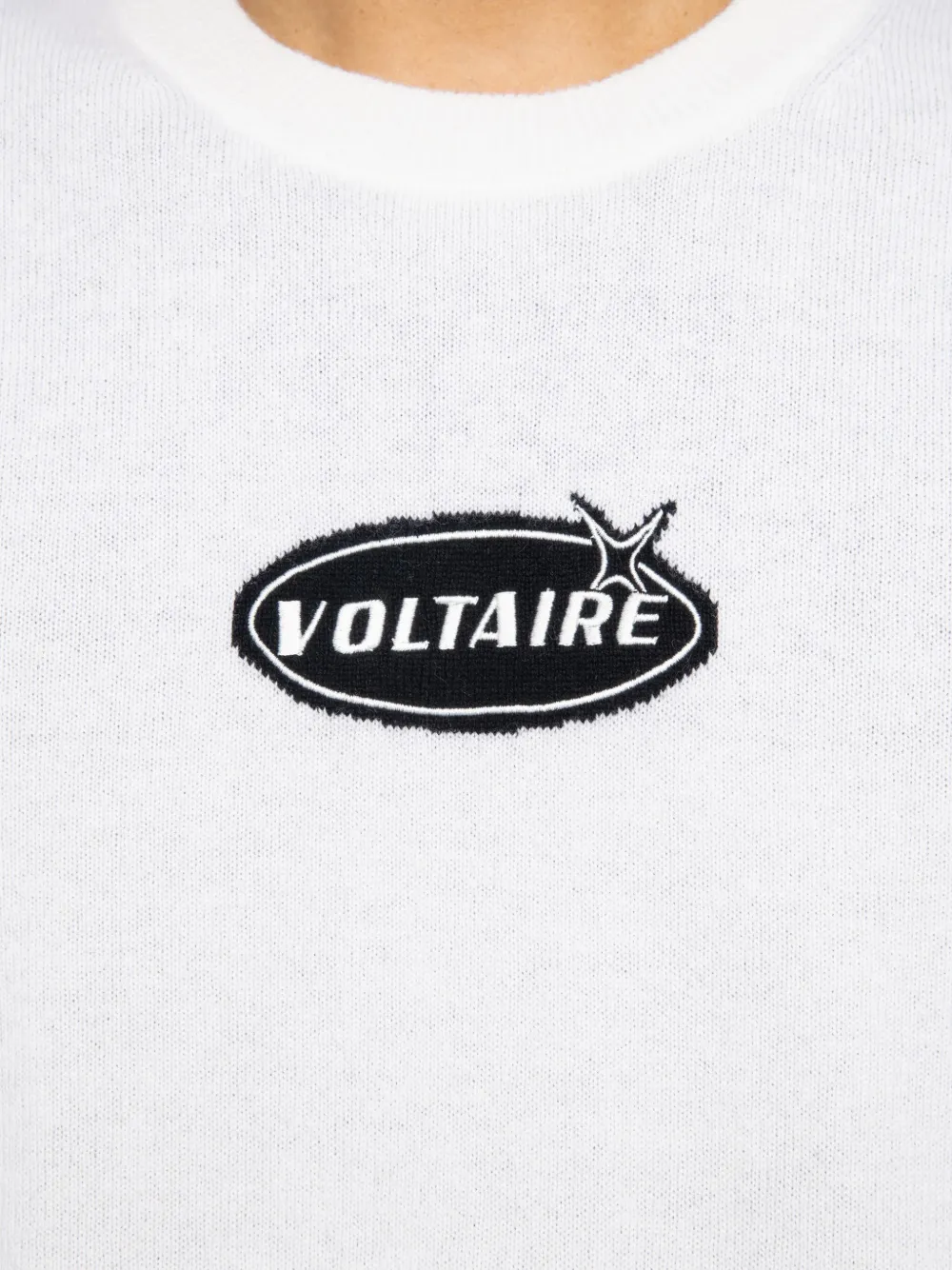 Zadig&Voltaire Kennedy trui met logo Wit