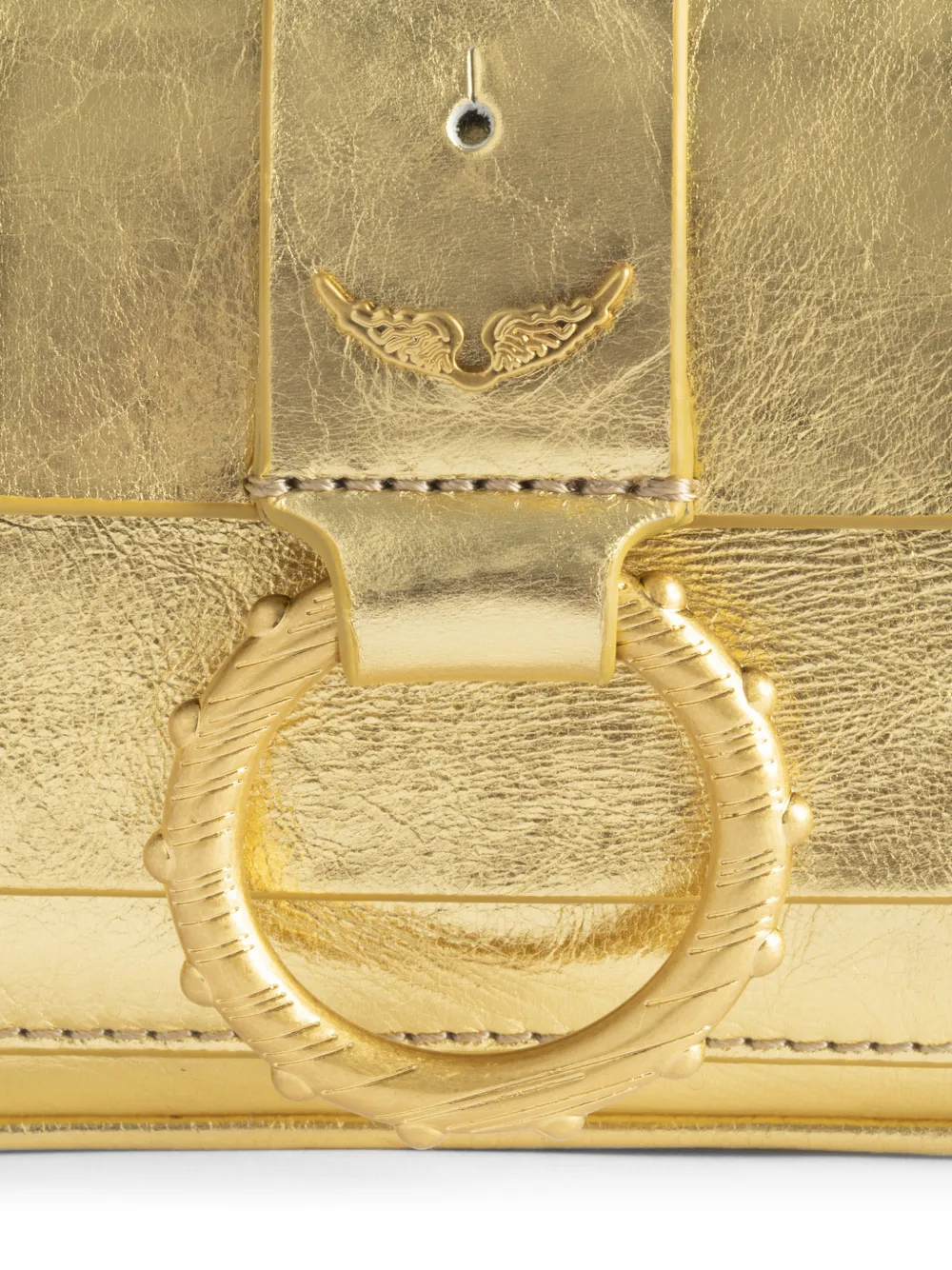 mini kate ring-embellished chain cross body bag