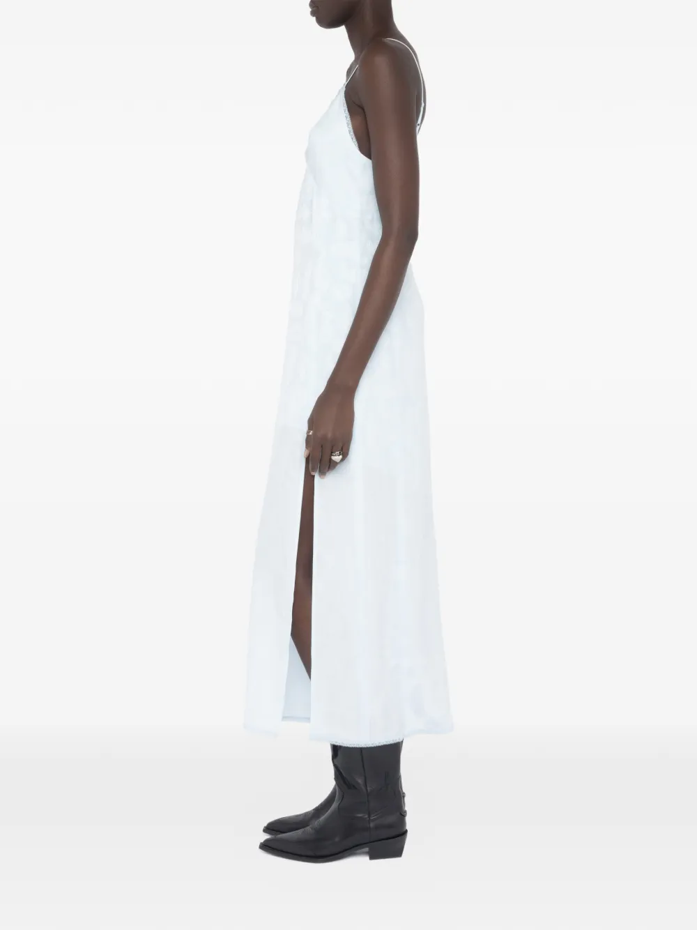 Zadig&Voltaire Ramelil zijden jurk Blauw