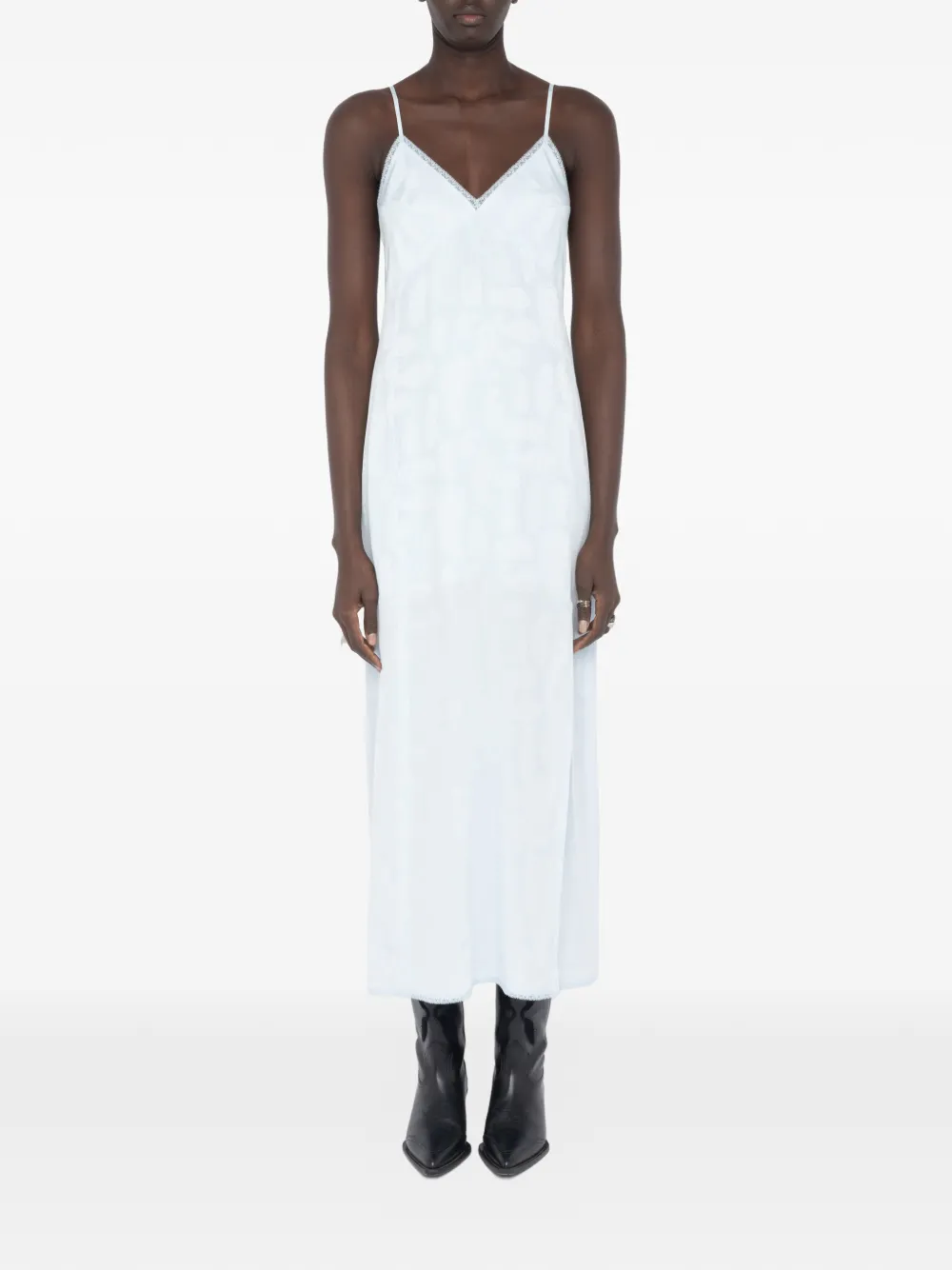Zadig&Voltaire Ramelil zijden jurk Blauw