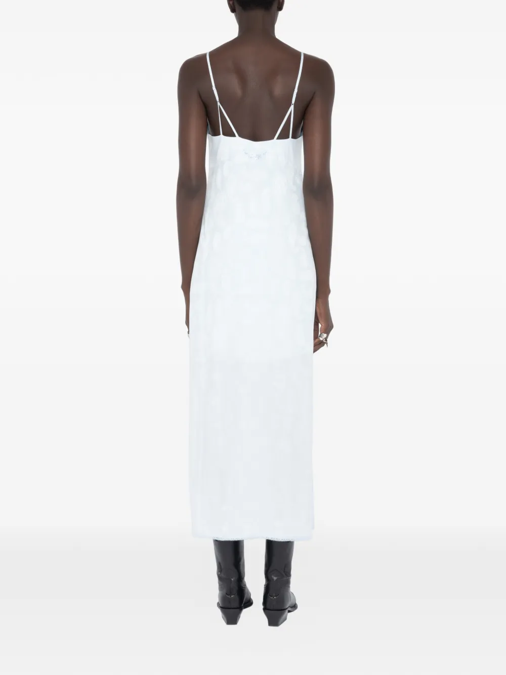 Zadig&Voltaire Ramelil zijden jurk Blauw