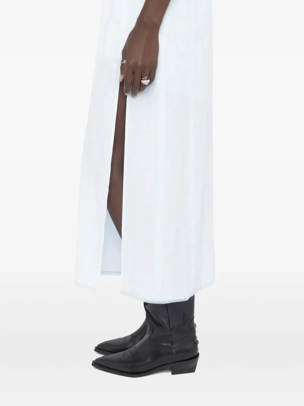 Zadig&Voltaire Ramelil zijden jurk Blauw