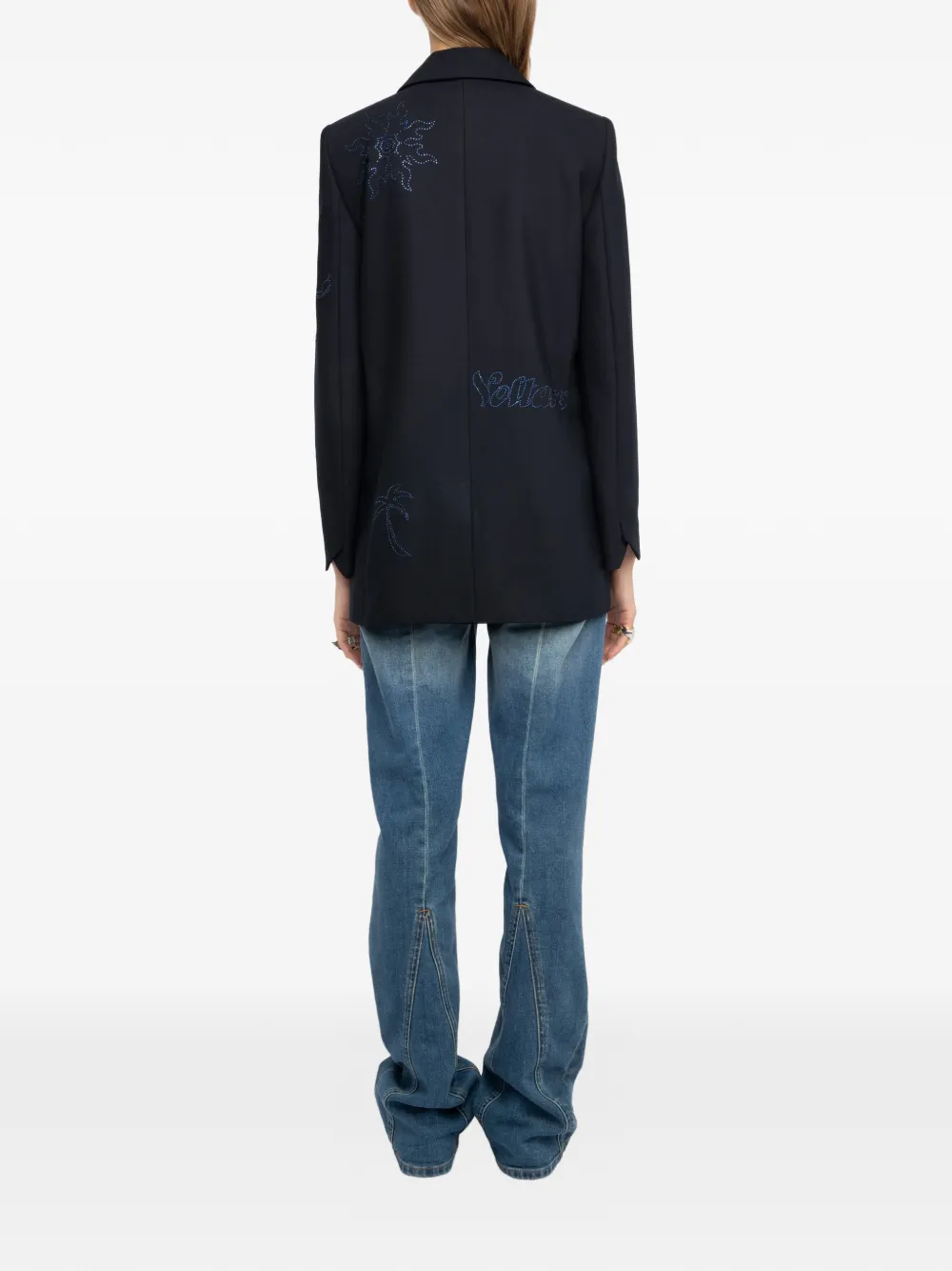 Zadig&Voltaire Vival verfraaide blazer Blauw