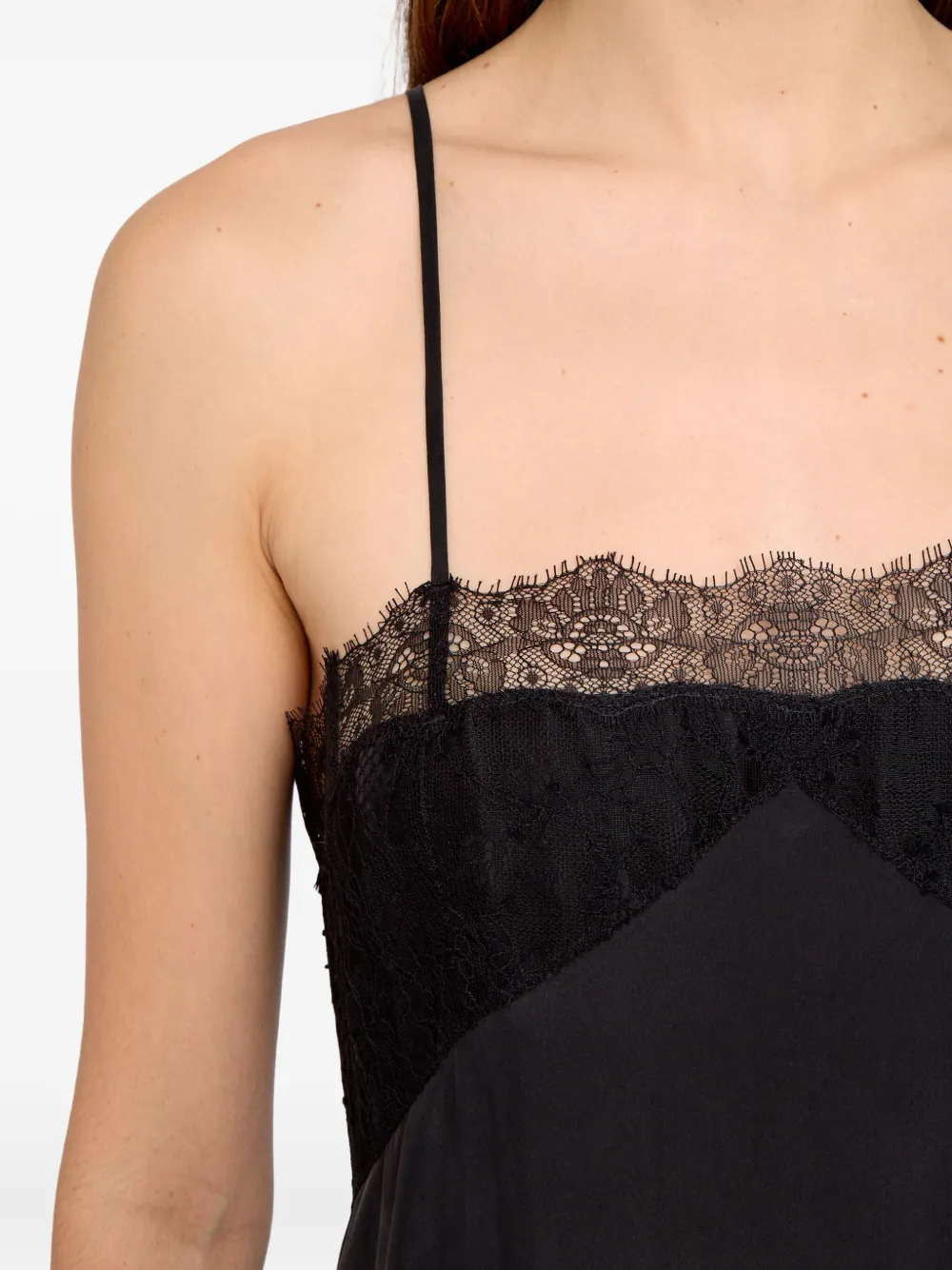 Zadig & Voltaire Ridar Lace Midi Dress In Black