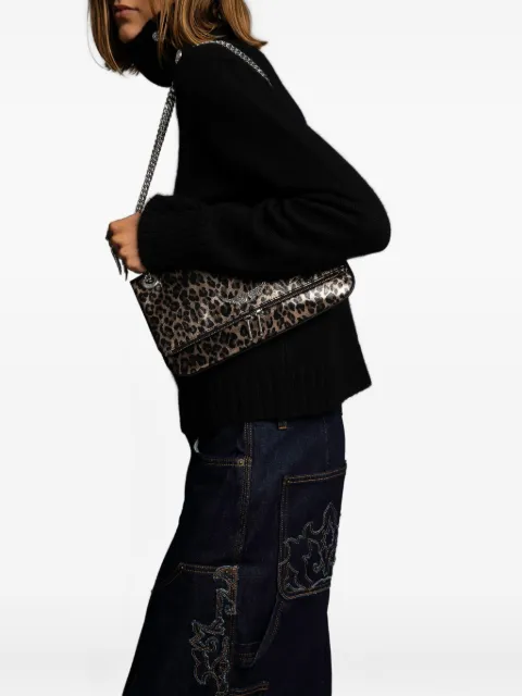 Zadig&Voltaire leopard chain rock II metal leo bag