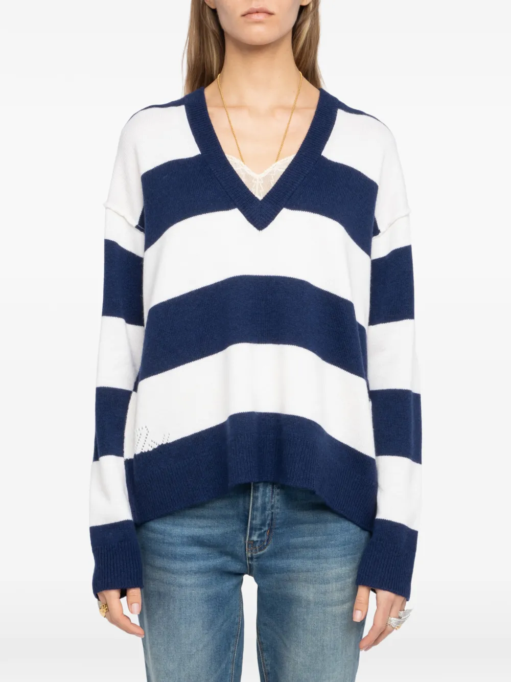 Zadig&Voltaire Gestreepte trui Blauw