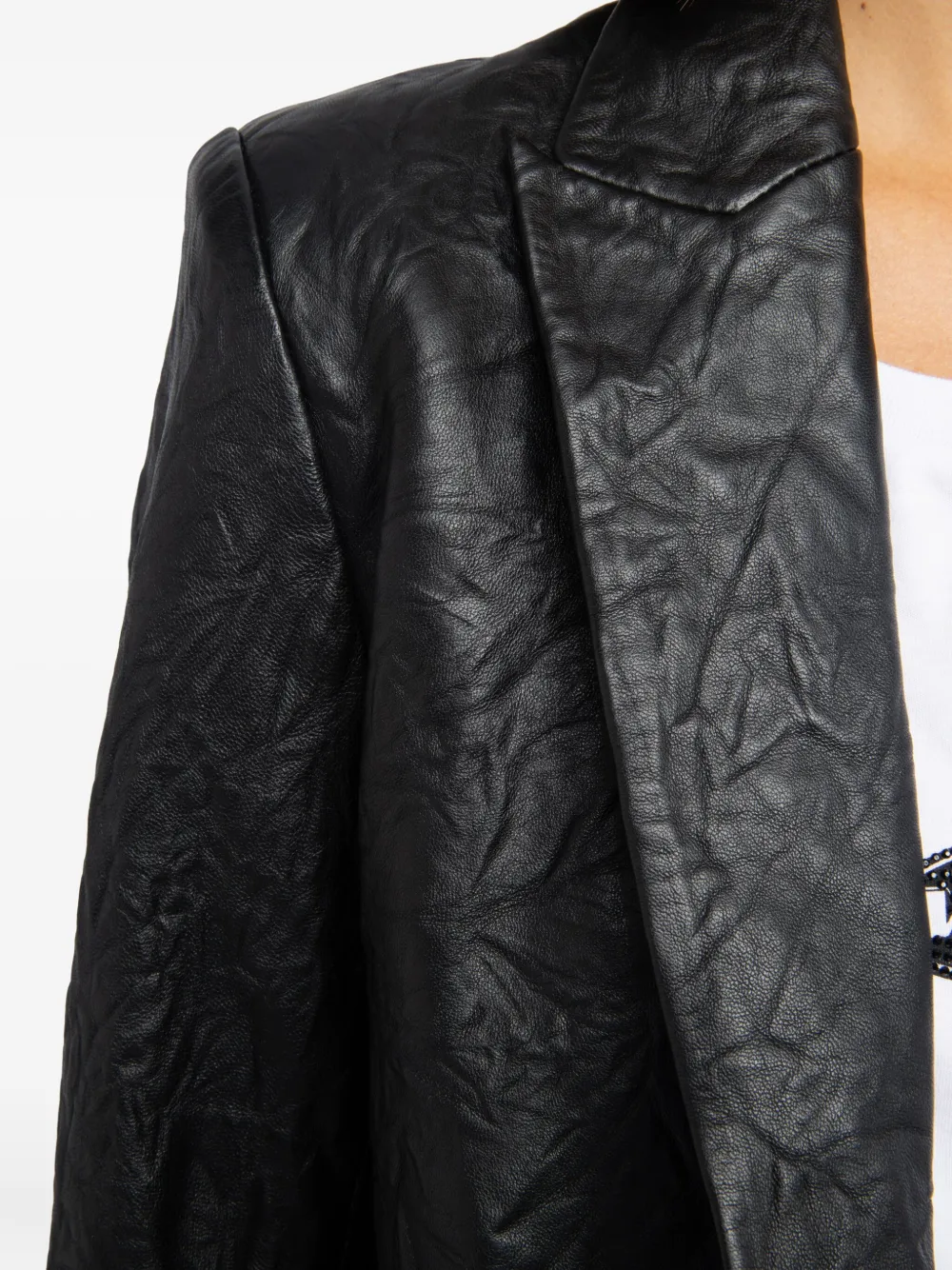 Zadig&Voltaire Colbert met enkele rij knopen Zwart