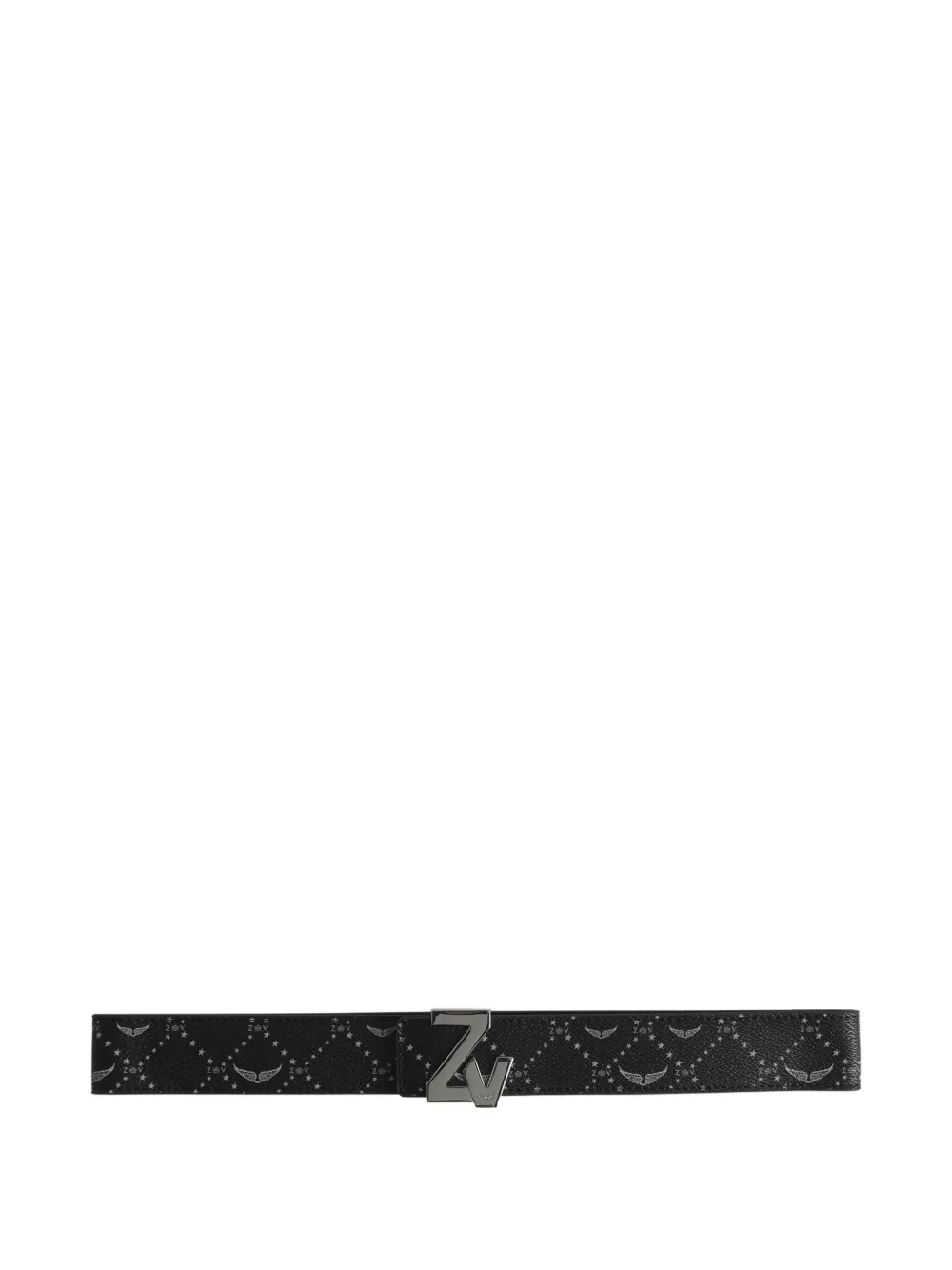 Zadig&Voltaire Riem met monogramprint - Zwart