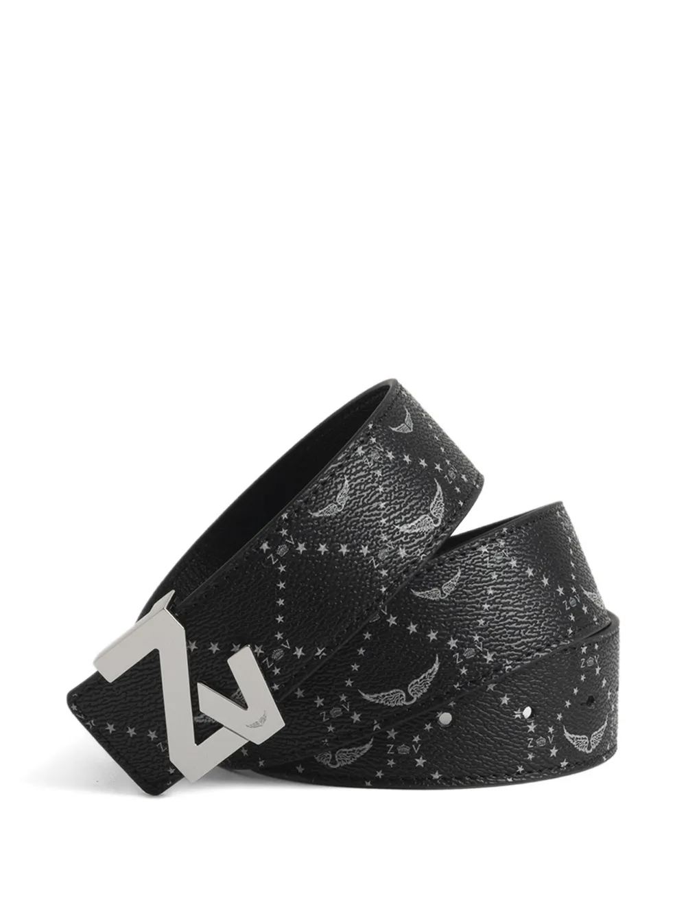 Zadig&Voltaire monogram-pattern belt - Nero