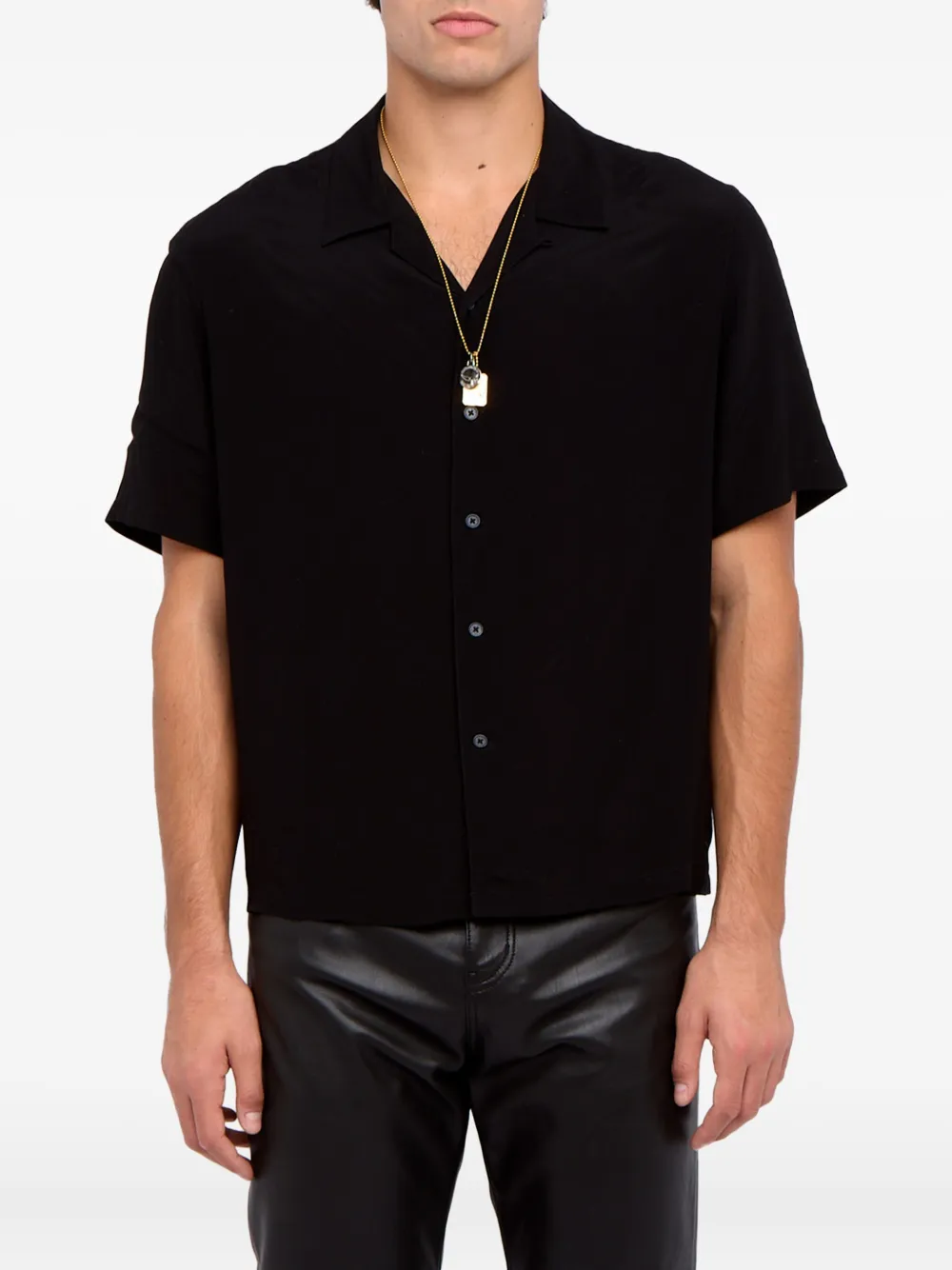 Zadig&Voltaire Slony overhemd met knoopsluiting Zwart