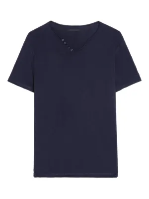 Courrèges コントラストトリム Tシャツ | ブルー | FARFETCH JP