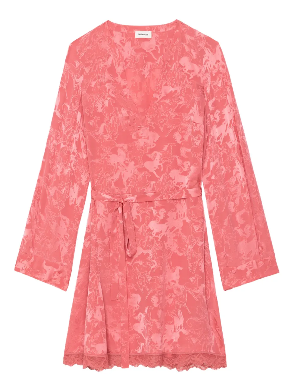 Zadig&Voltaire Abito corto Ramasco con motivo cavallo - Rosa