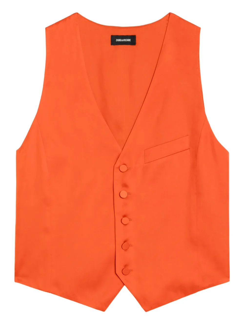 Zadig&Voltaire Emaus V-neck waistcoat - Orange