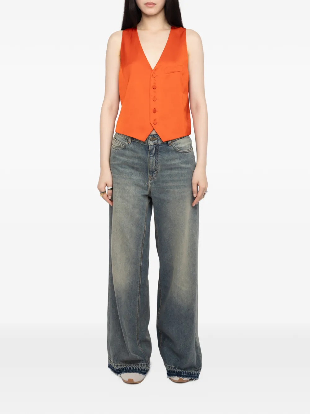  Zadig&voltaire Emaus V-neck Waistcoat - Orange 