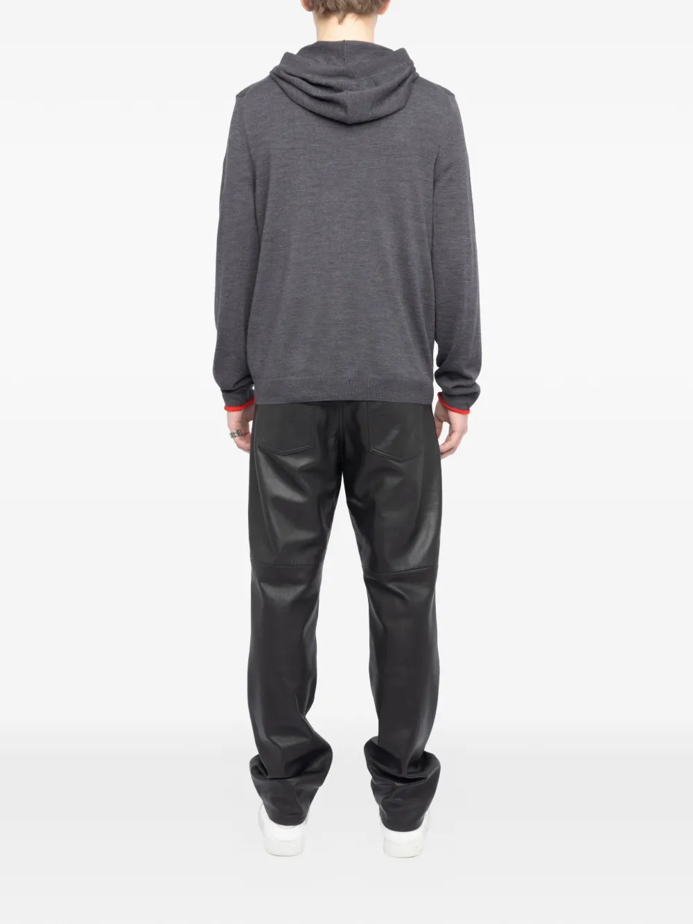 Zadig&Voltaire Sweater met capuchon en dubbele manchetten Grijs