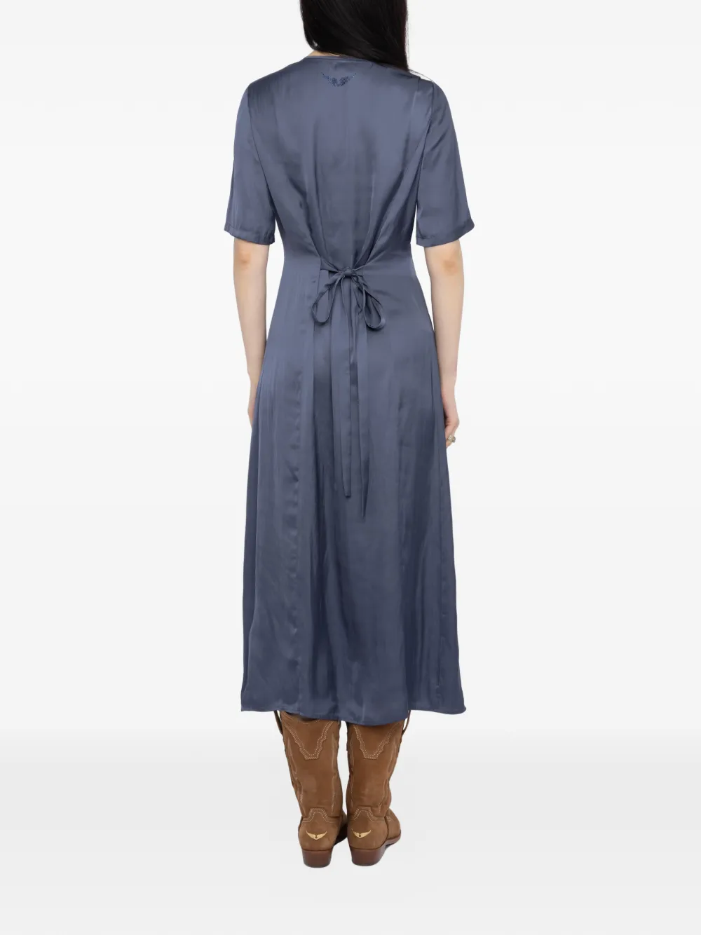 Zadig&Voltaire Rodalan satijnen jurk Blauw
