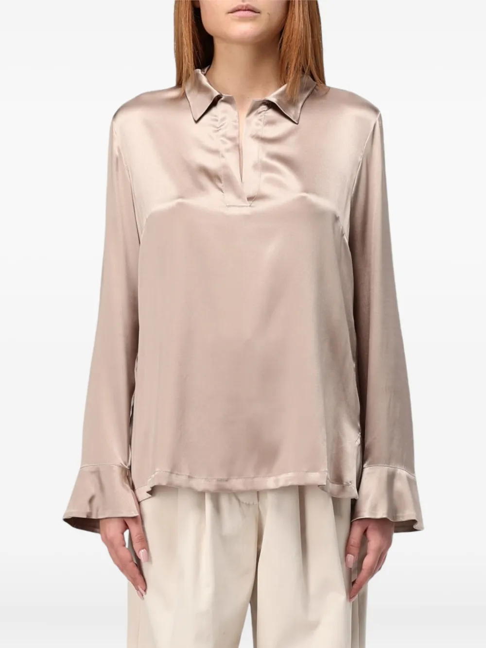 MALIPARMI satin shirt | Neutrals | Image 1