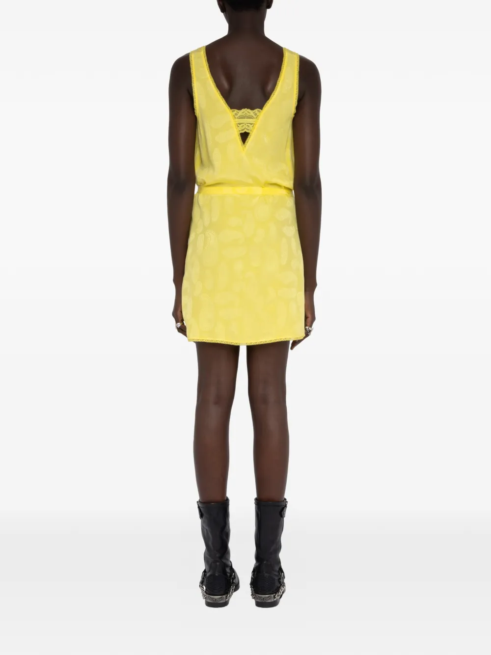  Zadig&voltaire Paisley-pattern V-neck Dress - Yellow 