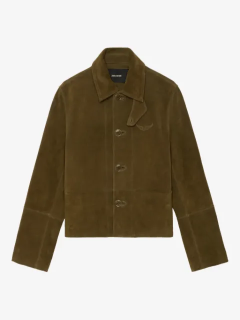 Zadig&Voltaire Lessa Wildlederjacke mit Knöpfen