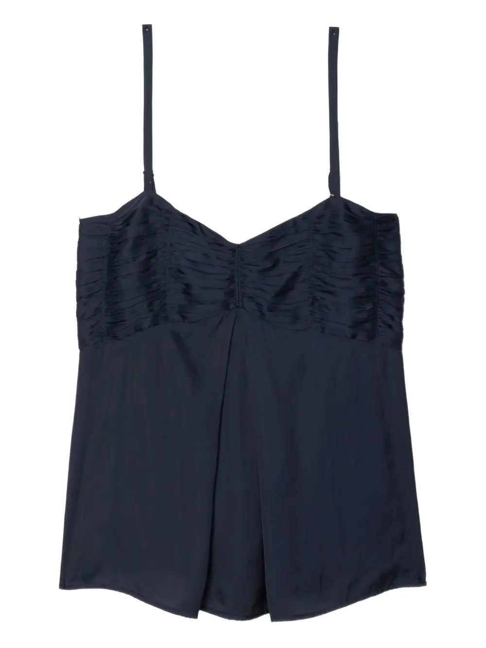 Zadig&Voltaire ruched satin top - Blu