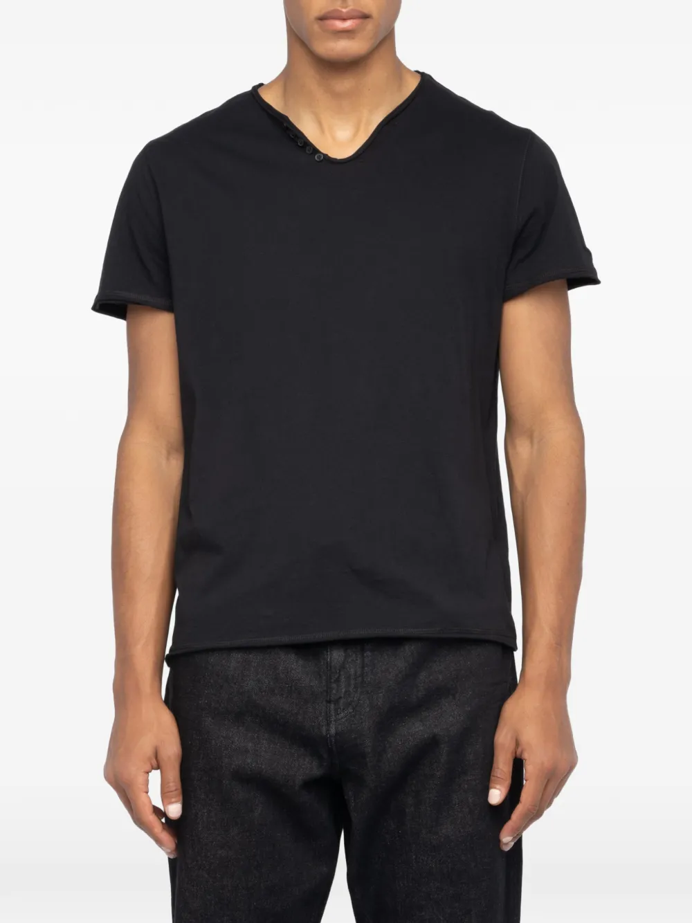 Zadig&Voltaire Monastir Henley T-shirt - Nero