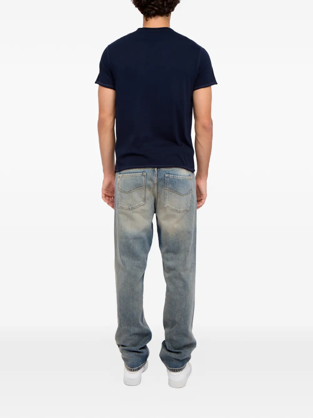 Zadig&Voltaire Monsatir Henley T-shirt met korte mouwen Blauw