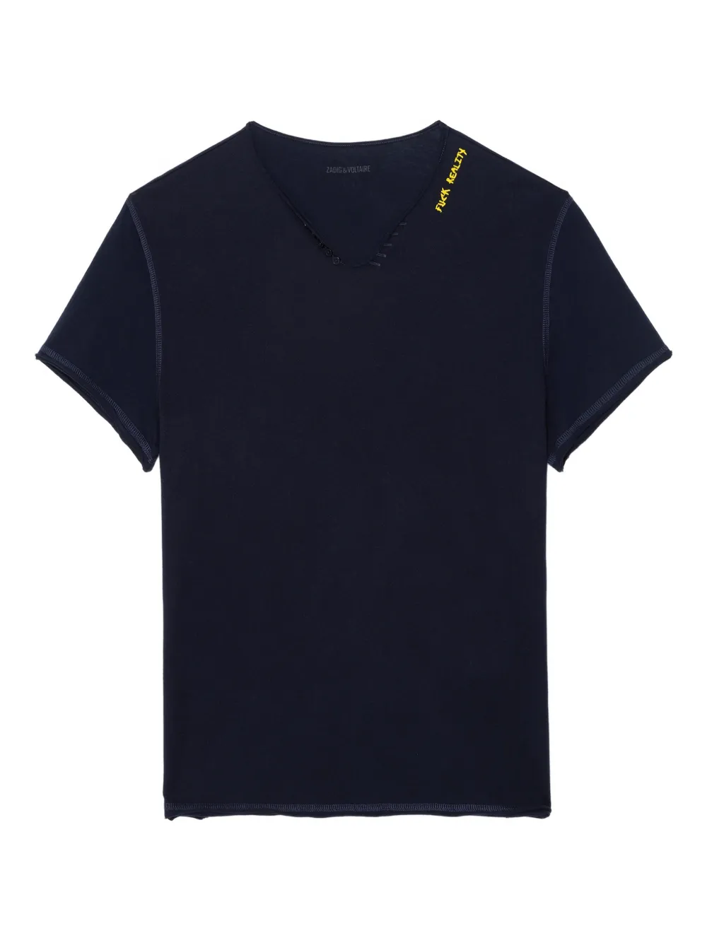 Zadig&Voltaire Monsatir Henley short-sleeve T-shirt | Blue | Image 1