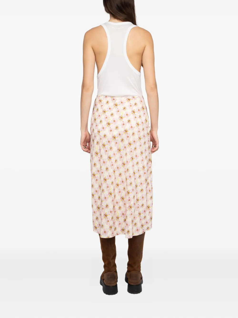  Zadig&voltaire Jayla Floral-print Midi Skirt - Neutrals 