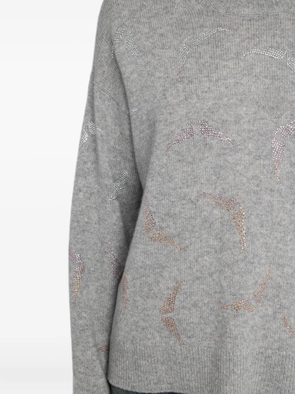 Zadig & Voltaire Markuz Wings-detail Sweater In Multi