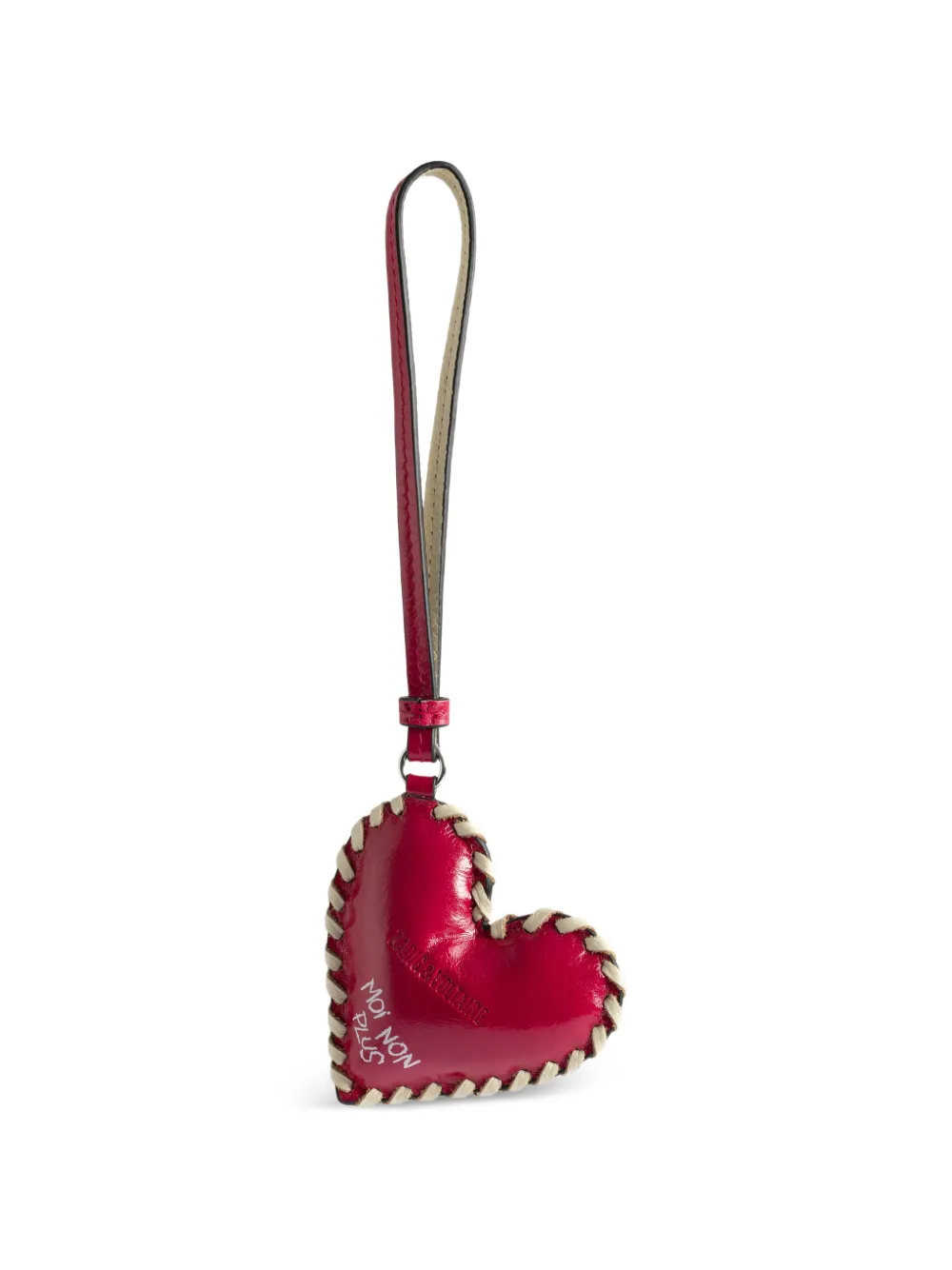 Zadig&voltaire Heart Braided Keyring - Red 