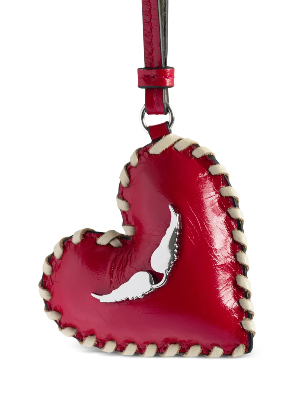  Zadig&voltaire Heart Braided Keyring - Red 