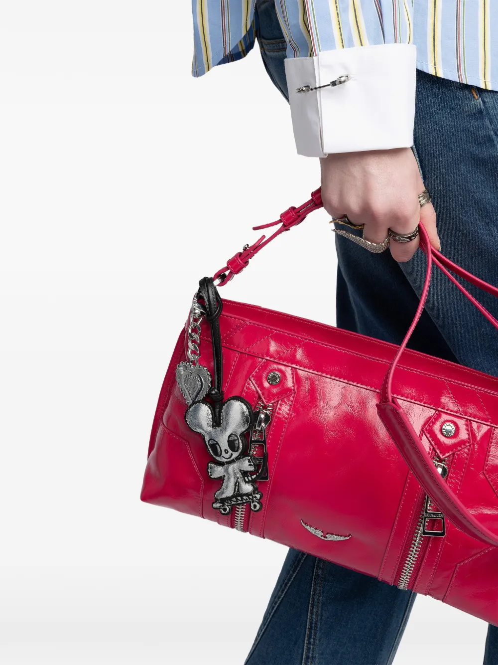 Zadig&Voltaire x Humberto Cruz Skater sleutelhanger Zilver