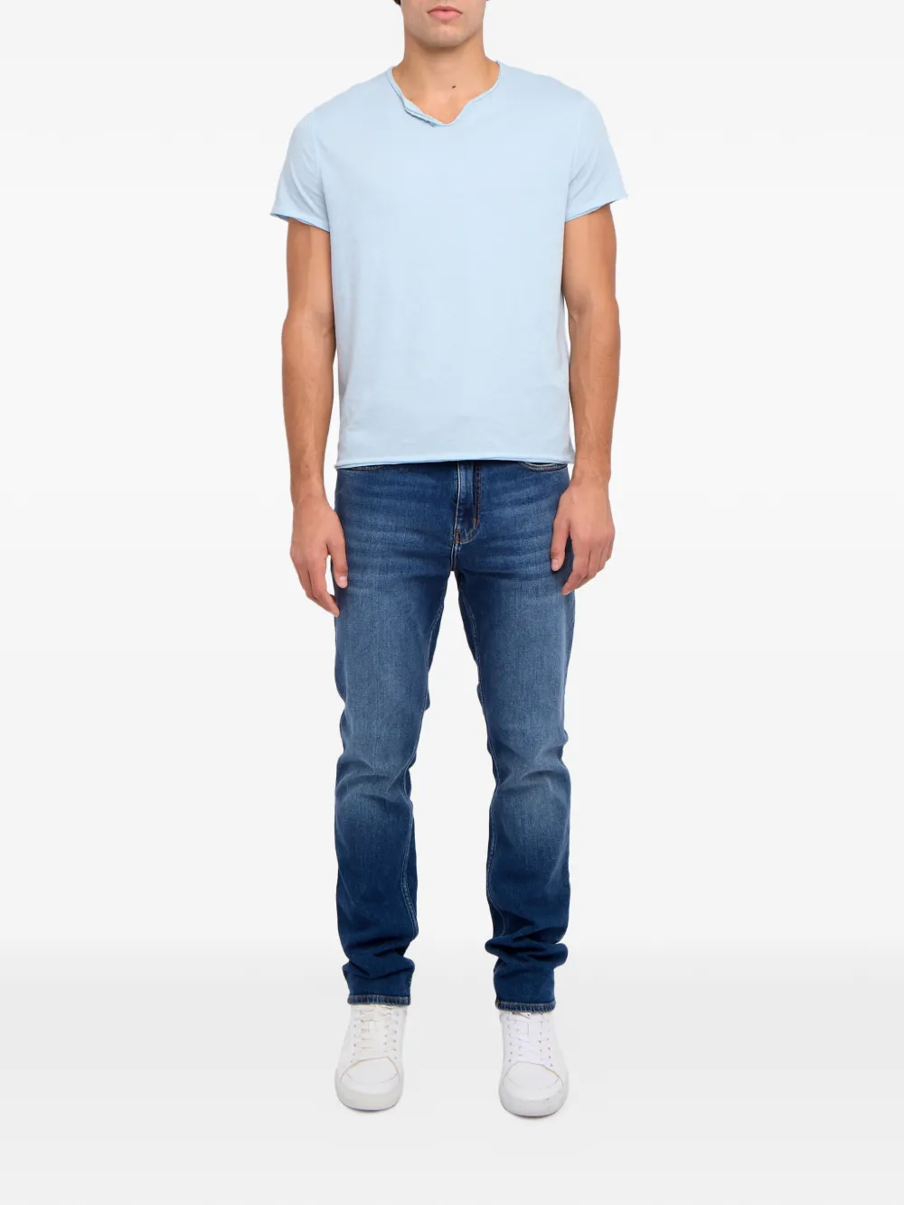 Zadig&Voltaire Monsatir Henley T-Shirt - Blauw