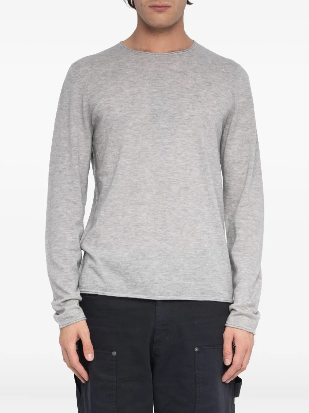 Zadig&Voltaire Motocross gebreide trui met grafische print Grijs