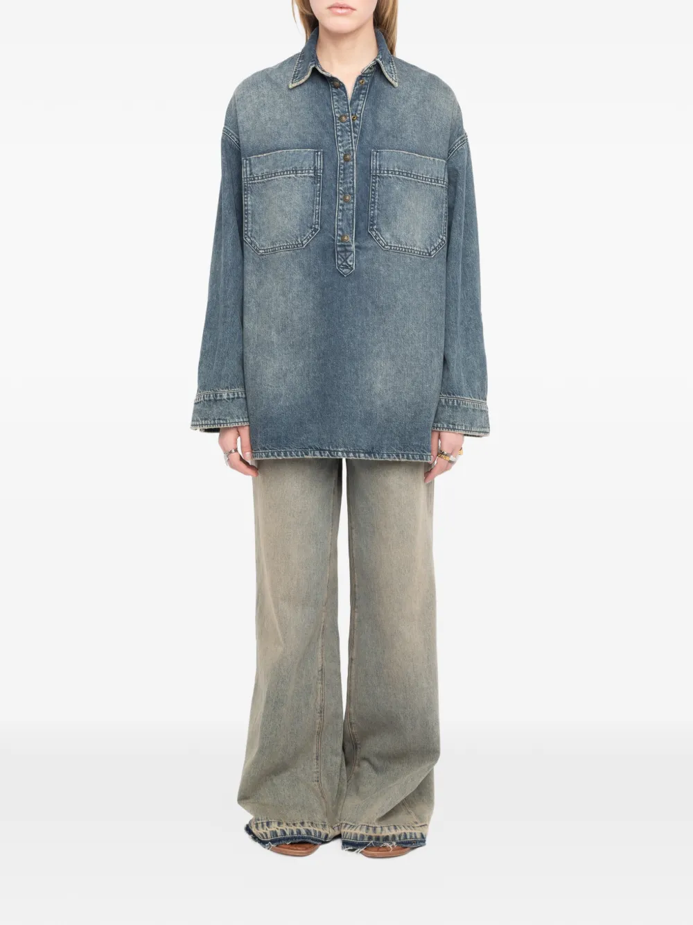  Zadig&voltaire Timona Pockets Shirt - Blue 