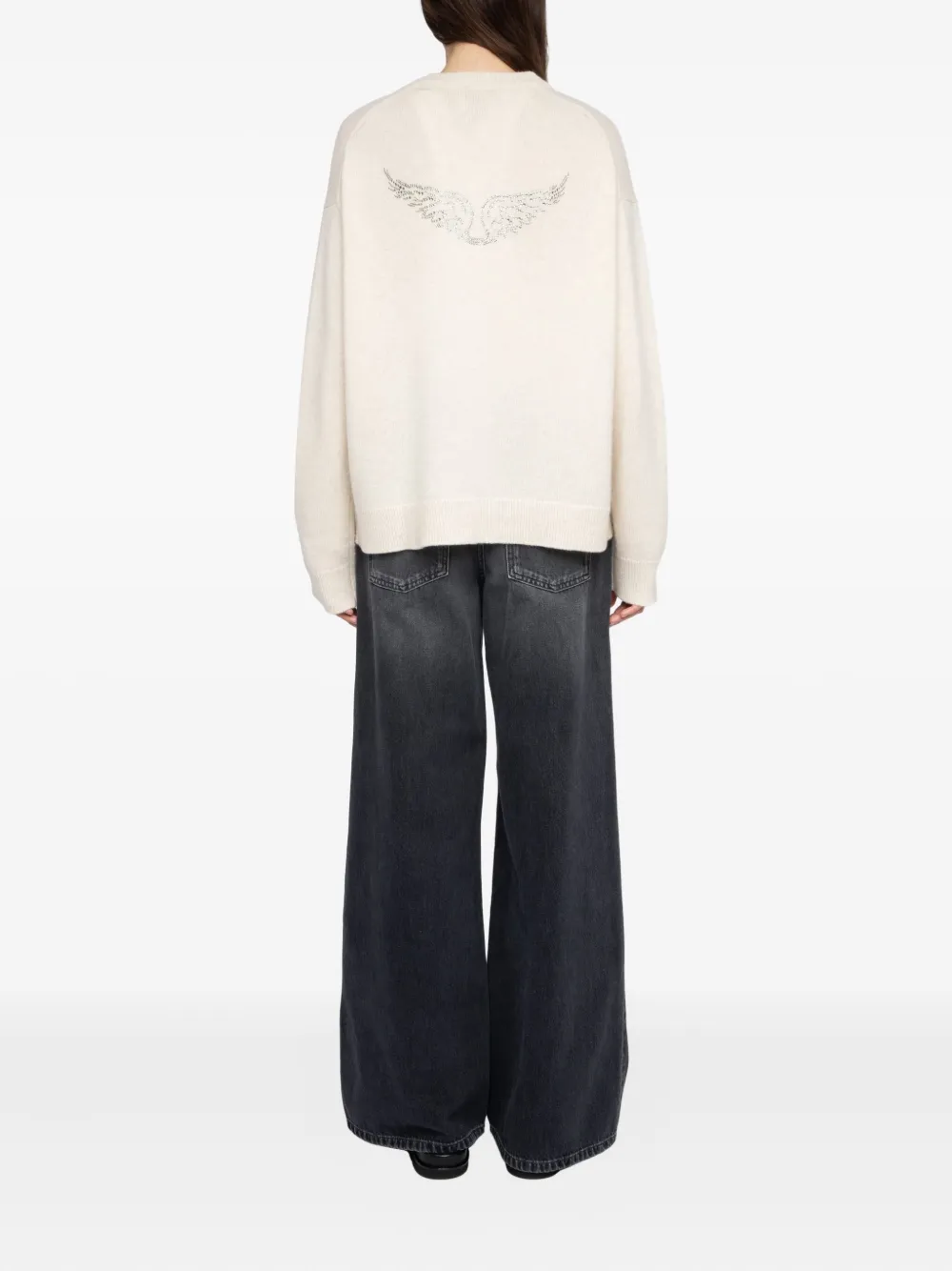 Zadig & Voltaire Mikyz Strass Sweater In Neutral