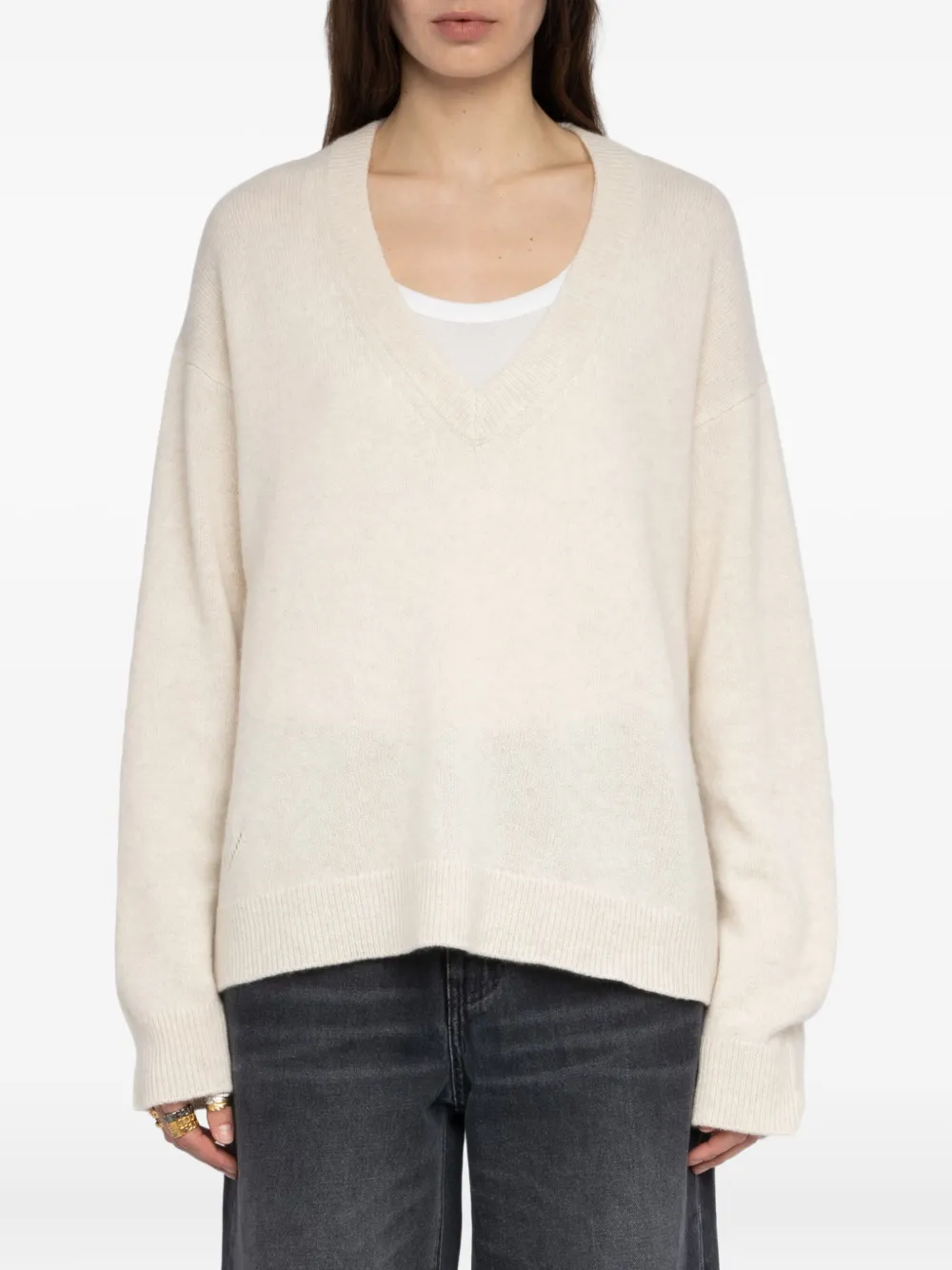Zadig & Voltaire Mikyz Strass Sweater In Neutral
